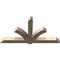 Ekena Millwork Redmond Rough Sawn Timber Gable Bracket, Douglas Fir, 84"W x 45"H x 6"D x 6"F, 13/12 Pitch GBW084X45X0606RED00RDF - alternate 2
